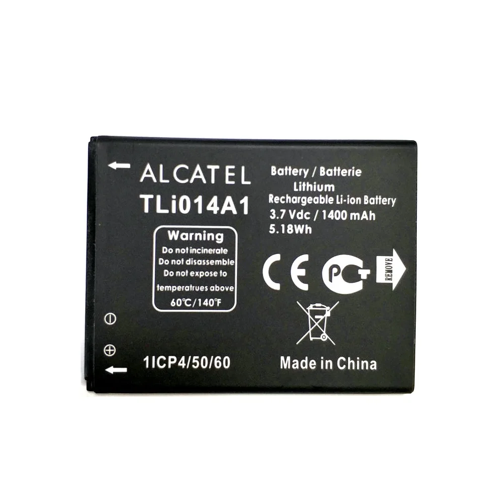 1400 мА/ч, литий-ионный аккумулятор TLI014A1 Батарея для Alcatel one touch огонь 4012 4012A 4012X Pixi 3 4," 4027 4027A 4027X4010