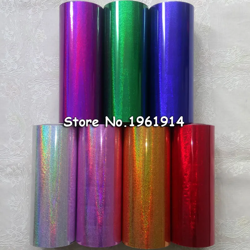

Hot Stamping Foil Paper Roll Holographic Fine Sand Foil or Plastic 16cm x120m Gold Silver Green Red Purple Blue Pink for Choose