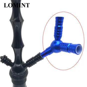 

LOMINT Large One Divides Into Two Hookah Adapter with Grommet For Shisha Chicha Narguile Hose DIY Accessories Factory Wholesale