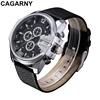 Luxury Brand Cagarny Mens Quartz Watches Men Military Wristwatch Leather Watchband Watch Date Clock Man Relojes Hombre D6839 New ► Photo 3/6