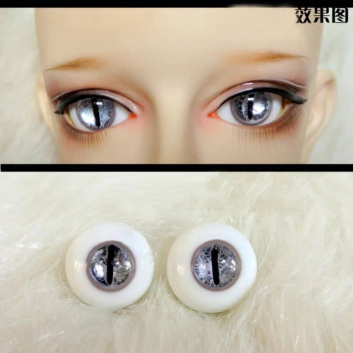 16mm Grey Color Eyeballs For BJD AOD DOD Doll Dollfie Glass Eyes Outfit