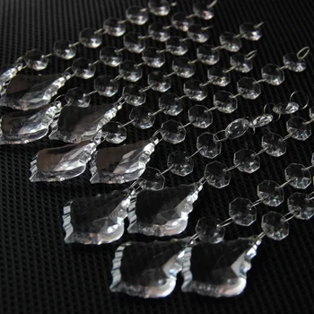 

10pcs Wedding Decoration Imitation Crystals Acrylic Beads String Prisms Garland Chandelier Hanging Curtain Home Party restaurant