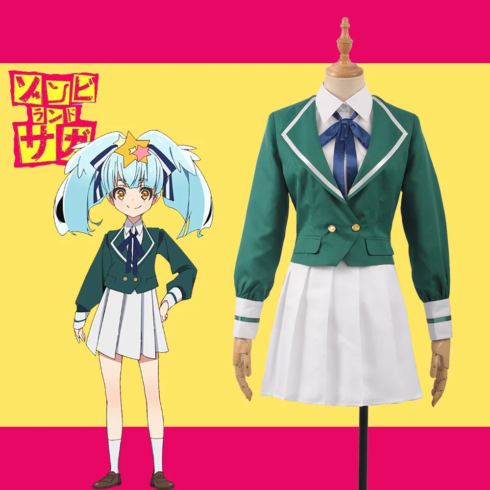 Ужасный аниме ZOMBIE LAND SAGA Zonbii 6 Lily Hoshikawa необычный сценический Карнавальный костюм