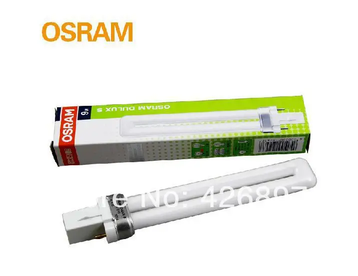 OSRAM DULUX S 7W FSL компактная люминесцентная лампа трубка, LUMILUX 2 контакта, D/S 7 W/840 FSL Нейтральная белая лампа