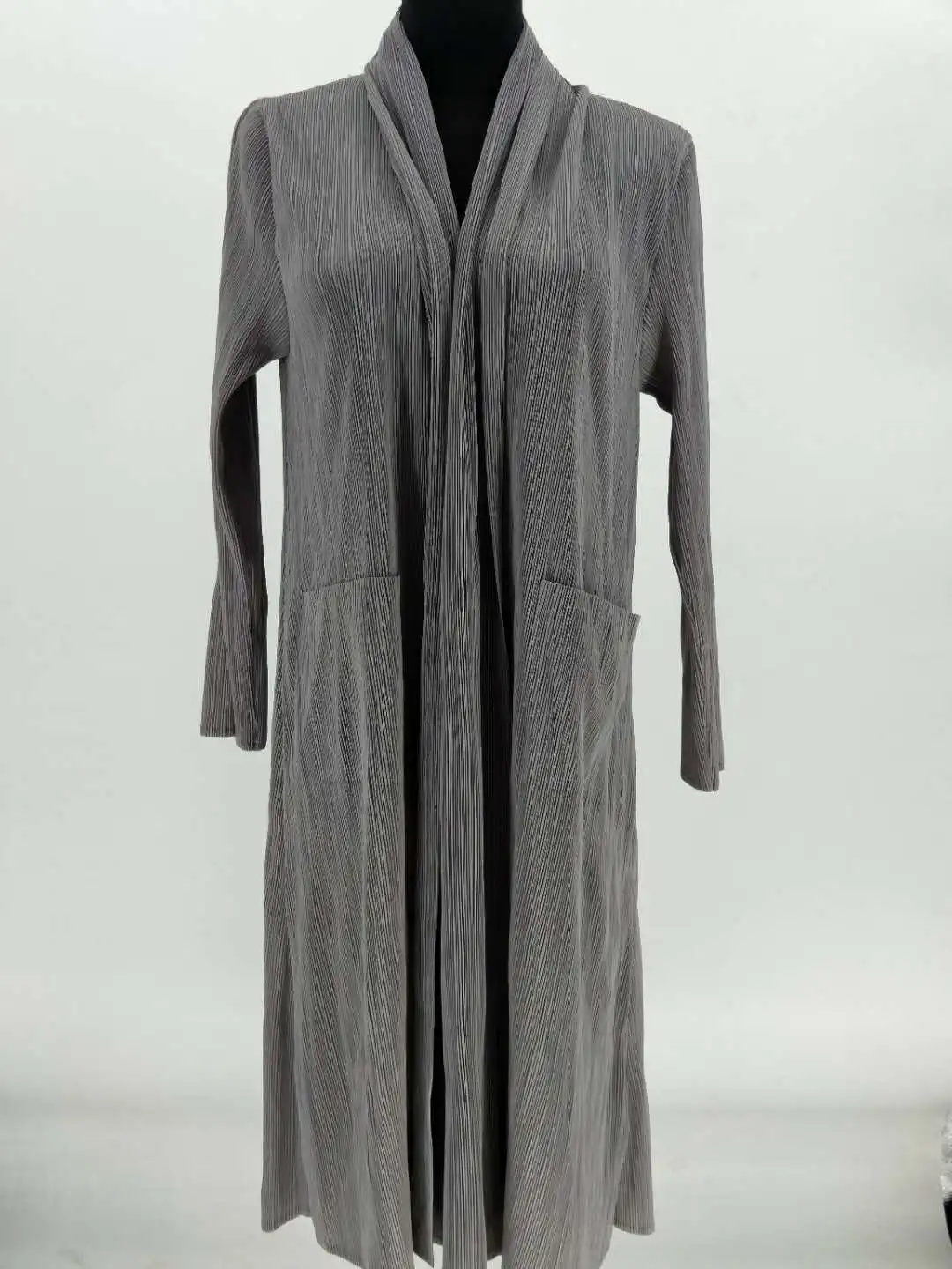 Spring Of 2018 New plus Size Fold Long Casual X-long Turn-down Collar Open Stitch Wide-waisted Coat Spring Of 2018 New plus Size Fold Long Casual X-long Turn-down Collar Open Stitch Wide-waisted Coat