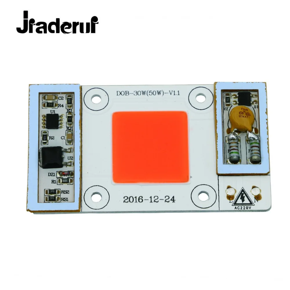 

Jiaderui 110V 220V 30W 50W Grow LED Chip Matrix Full Spectrum 380nm - 840nm LED COB Grow Lights for Greenhouse Plants