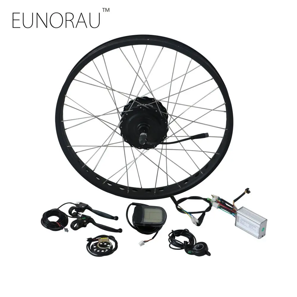 

EUNORAU Electric Bike Conversion Kit 48V750W Bafang FAT REAR hub motor E Bike Conversion Kit drop out size 175mm