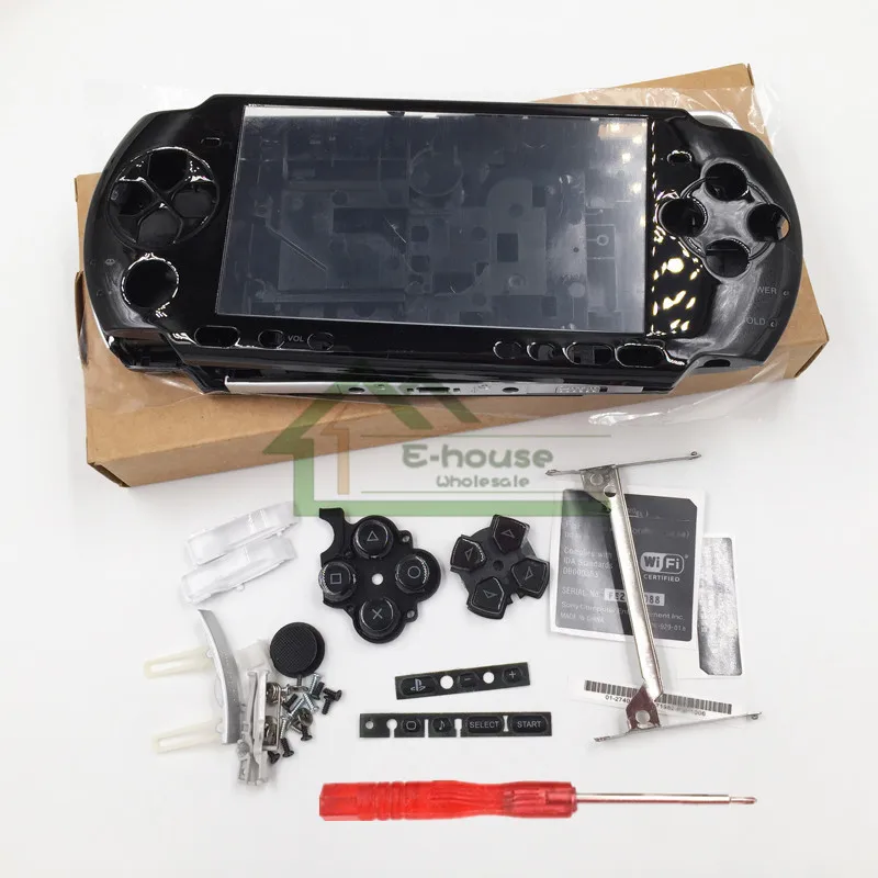 

[New Version] 4 Colors Optional for Sony PSP3000 PSP 3000 Game Console replacement full housing shell cover case with button kit