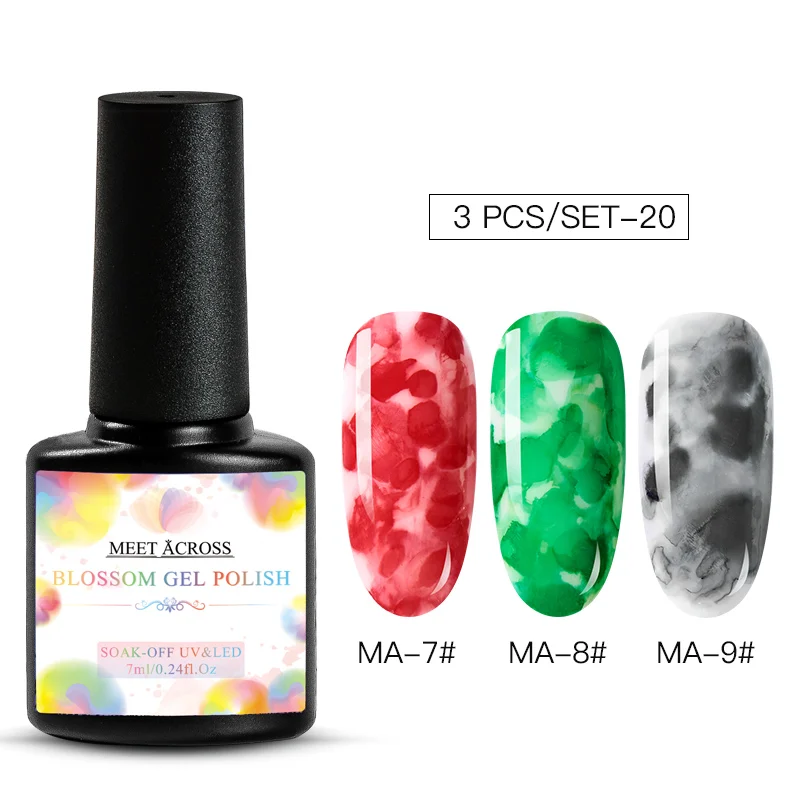 7 мл/15 мл акварельный лак для ногтей Цветущий гель для ногтей эффект дыма волшебный смазывающийся пузырь лак для творчества Маникюр салонные украшения для ногтей набор - Цвет: PZH04471