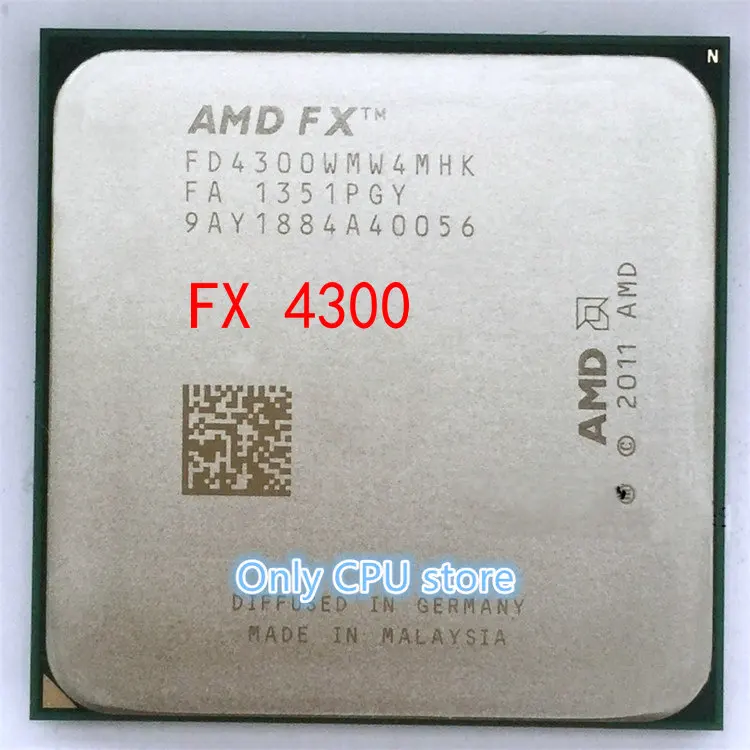 

Free shipping AMD FX 4300 AM3+ 3.8GHz 8MB CPU processor FX serial