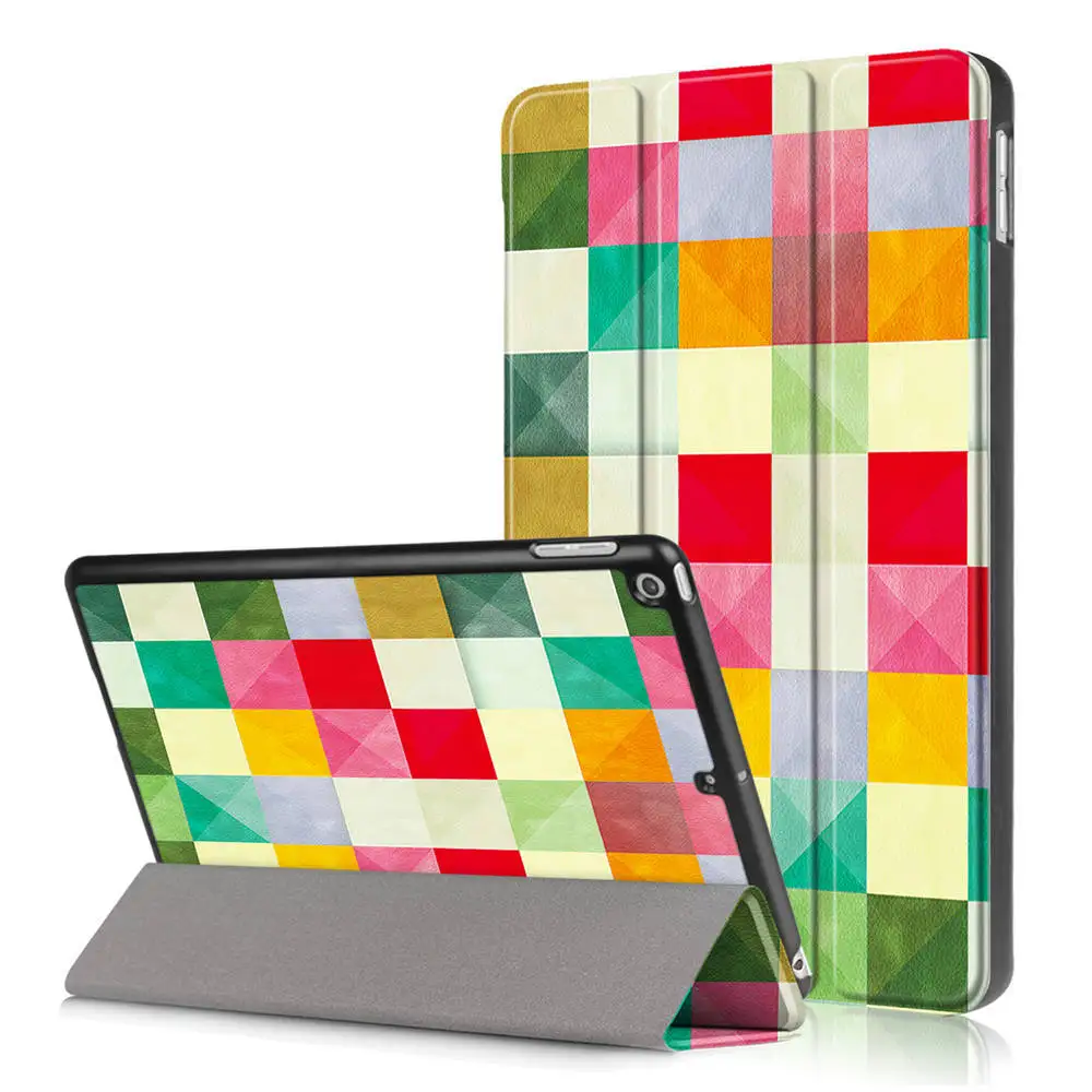 

Protective Case For iPad 9.7 inch 2017/2018 A1822 A1823 A1893 PU Leather Folding Folio Smart Gadget Tablet Kickstand Cover Capa