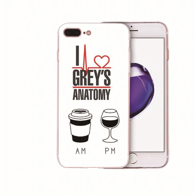 Мягкий силиконовый чехол для телефона Greys Anatomy с цитатами для iPhone X, xr, xs, max, задняя крышка для iPhone 8, 7, 6, 6S Plus, чехол SE, 5S, чехол из ТПУ - Color: case 8