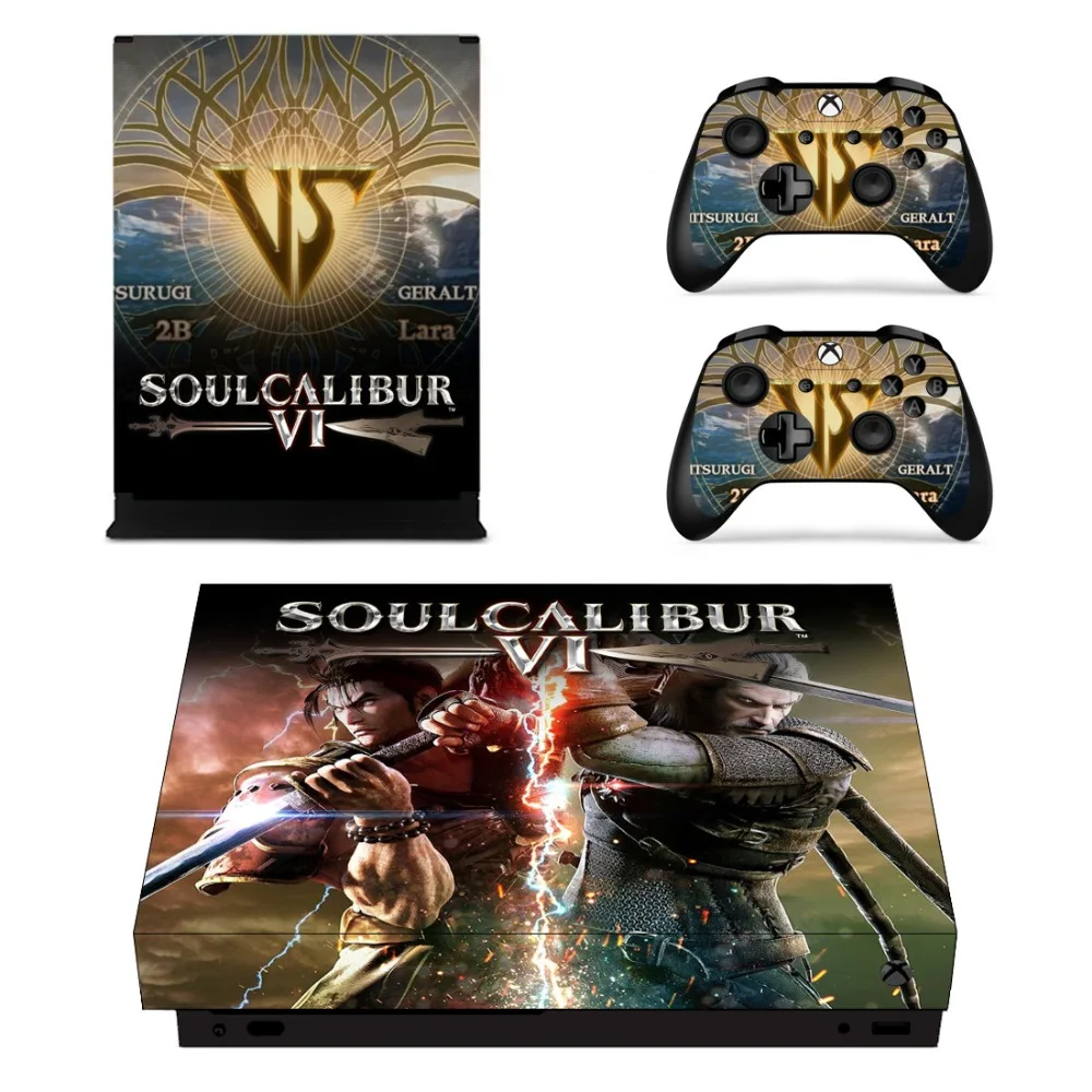 Soulcalibur VI Лицевая панель консоль и наклейка на контроллер для Xbox One X + кожу