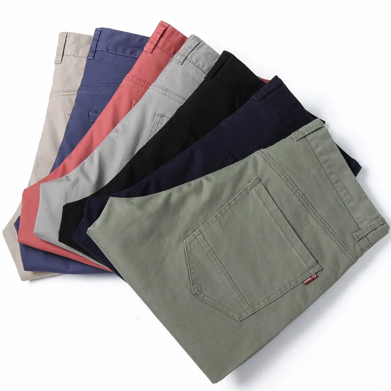 Новые летние мужские шорты 7 цветов плюс размер мужские джинсовые шорты брюки однотонные тонкие эластичные повседневные короткие джинсы