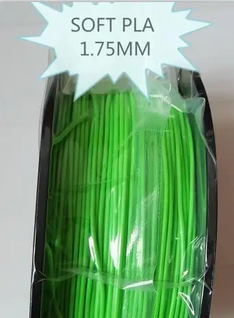 Мягкий PLA 1,75 MM 0,5 кг/1 кг 3D печати нити - Цвет: 1kg  GREEN