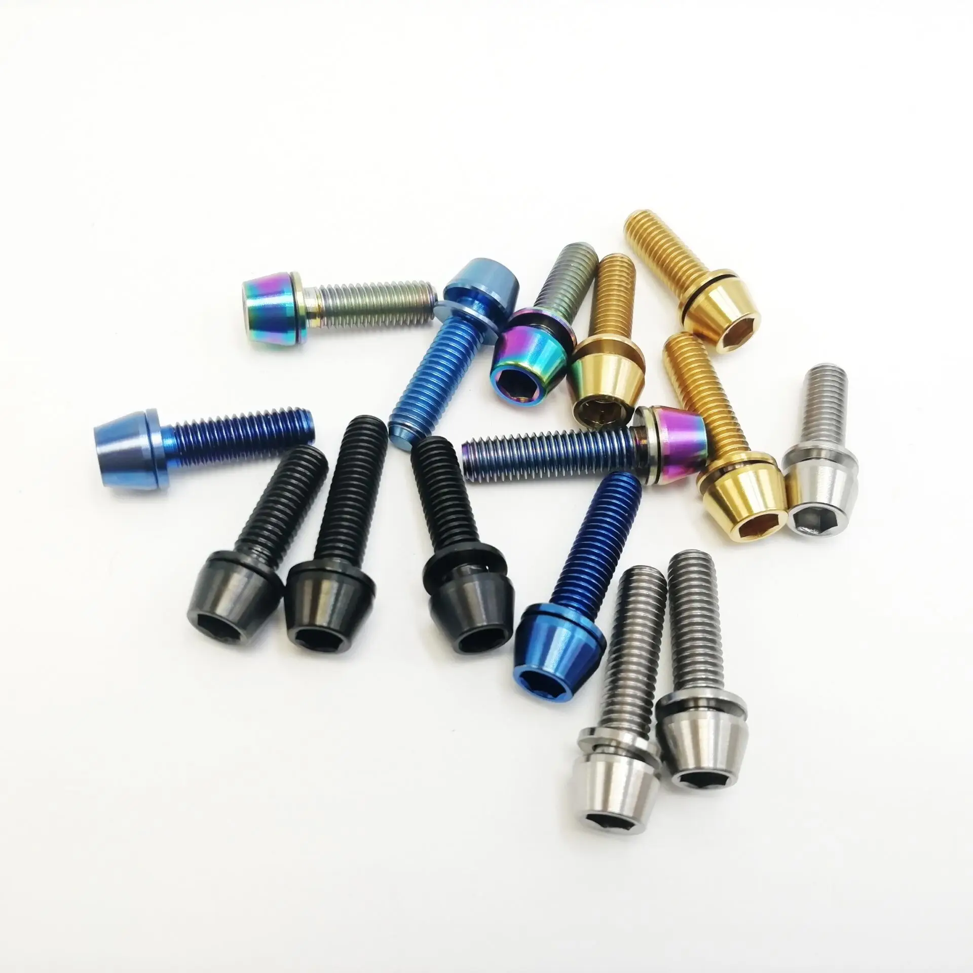 Титановые болты Ti M5X16mm M5X18mm M5X20mm шестигранный винт с конической головкой для