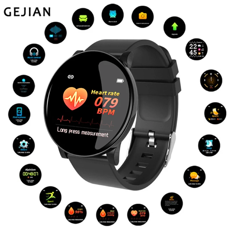Smart Watch Men Women Blood oxygen Heart Rate  Blood Pressure waterproof Multi-sport mode Sport Watches for Android Ios 2019New