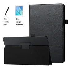 Планшетный чехол для samsung Galaxy Tab A 10,5 SM T590 T595 T597 из искусственной кожи узкие 2 складной стиль Litchi 10,5 чехол с крышкой