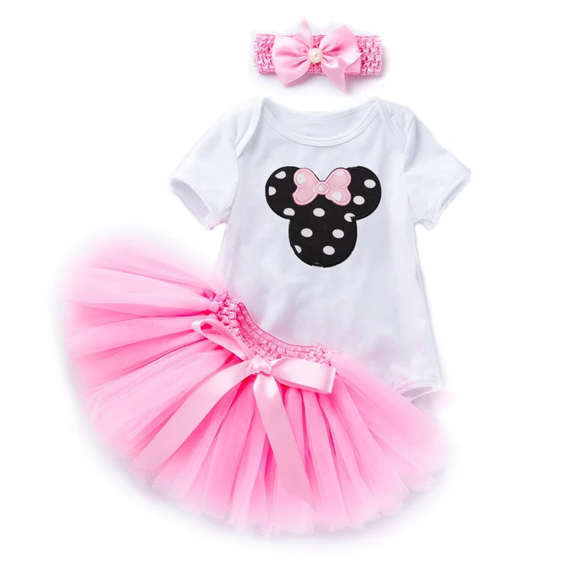 Baby Girls 1st Birthday Party Tutu Dresses Costume Newborn Christening