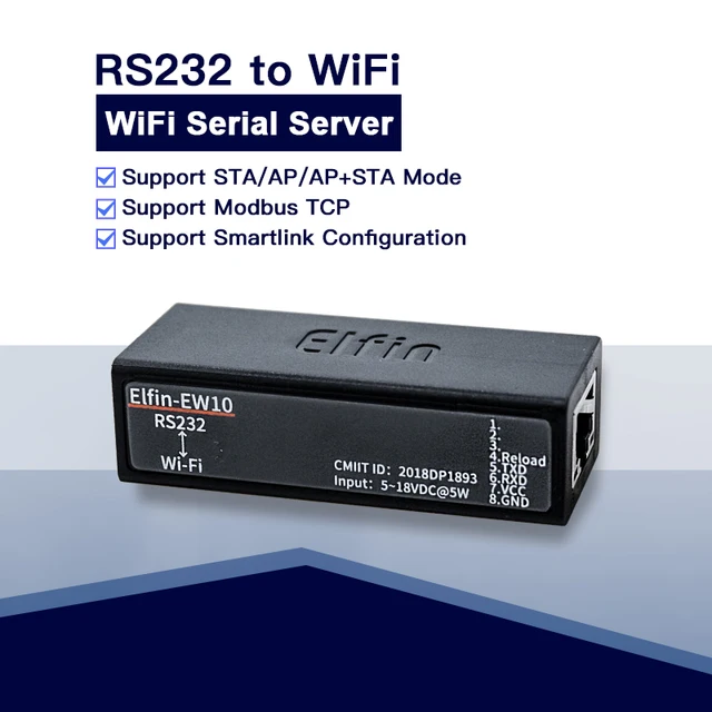 セール 登場から人気沸騰 Serial Port RS232 to WiFi Device Server Module Elfin-EW10 無線LAN用アンテナ
