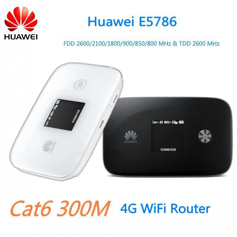 300 м Быстрый 4 г модем LTE Wi-Fi Беспроводной маршрутизатор Huawei e5786 300 Мбит/с 4 г LTE маршрутизатор cat6 Wi-Fi маршрутизатор