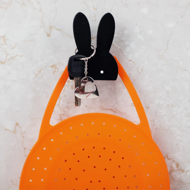 Cute Bunny Rabbit Wooden Hook Clothes Hooks On Wall Decorate Kids