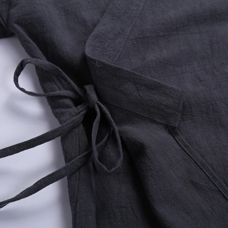 Bumpybeast японское кимоно Харадзюку высокого качества Льняная мужская рубашка Swag Мода ретро происхождения топы бренд 4XL одежда C81P75