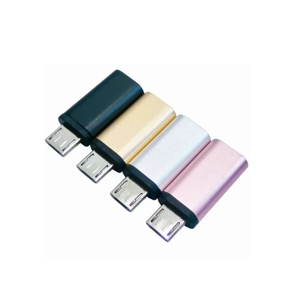 2017 Aluminum alloy shell usb type-c female to micro usb male adapter usb-c female to micro usb male charging charge phone
