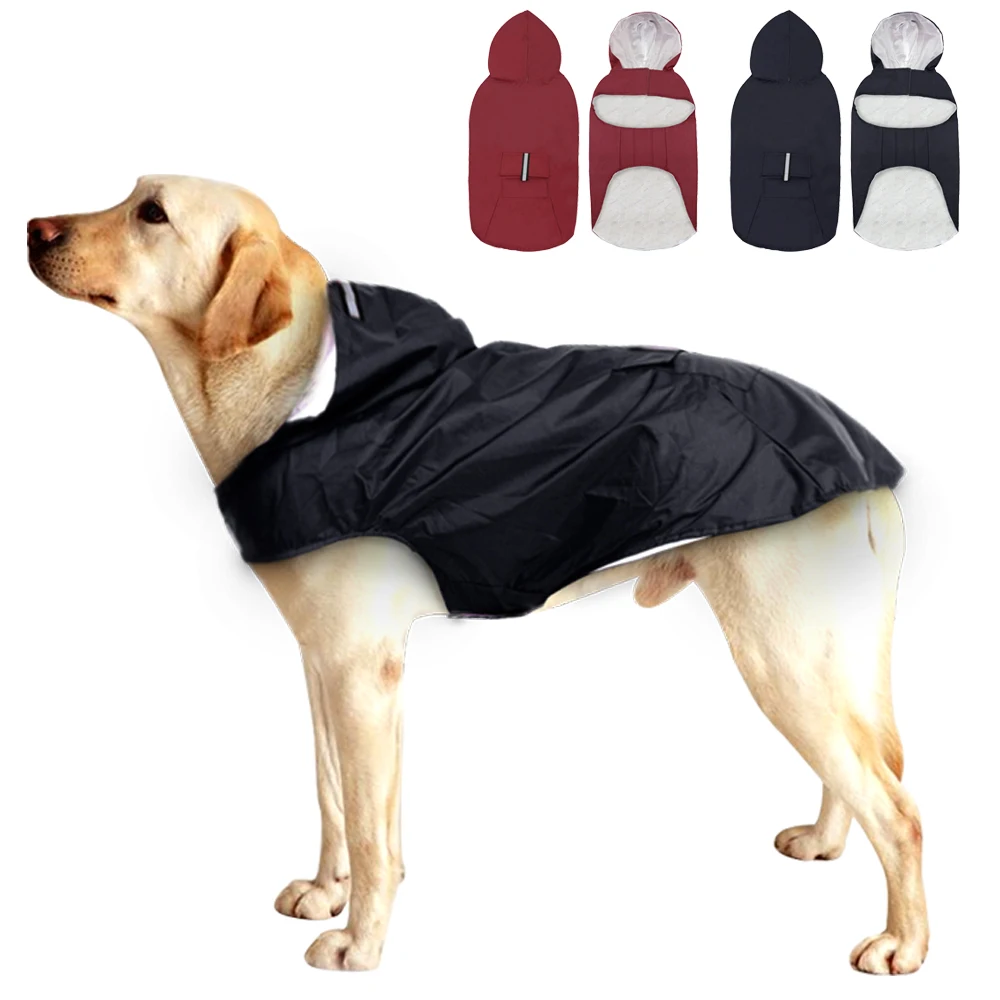 Dog Raincoat for Large Dogs Labrador Waterproof Dogs Pet Jacket Coat
