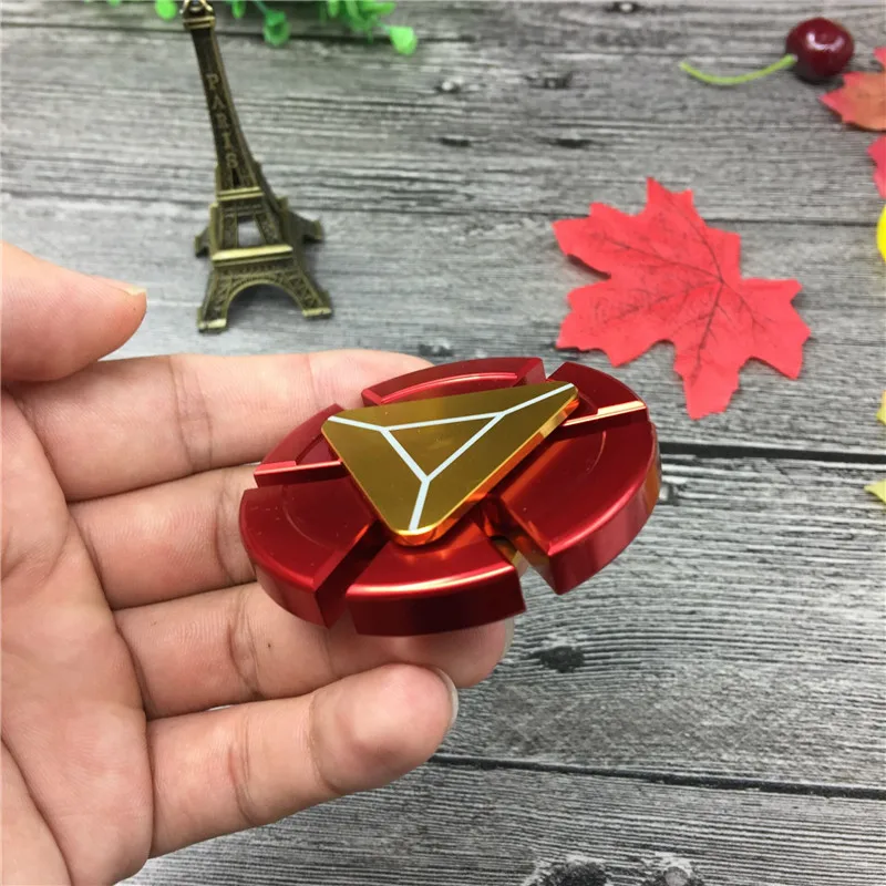 Железный человек щит крутой Gyros алюминиевое металлическое кольцо Fidget Hand Spinner EDC