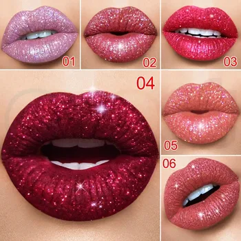 

Matte To Glitter Liquid Lipstick Chameleon Gold Metal Matte Lip Gloss Long Lasting Waterproof Pearl Colour Lip Tint Lips Makeup