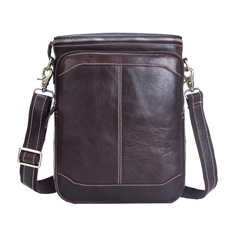 Genuine Leather Bags Men High Quality Messenger Bags Travel Crossbody
