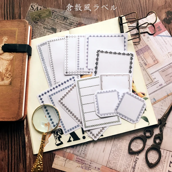 13Pcs Japanese Vintage Border Label Retro Tags Can Write Memo Decorative Stickers Diy Scrapbooking Diary Album Escolar huismerk kopen in de aanbieding 13Pcs Japanese Vintage Border Label Retro Tags Can Write Memo Decorative Stickers Diy Scrapbooking Diary Album Escolar huismerk kopen in de aanbieding
