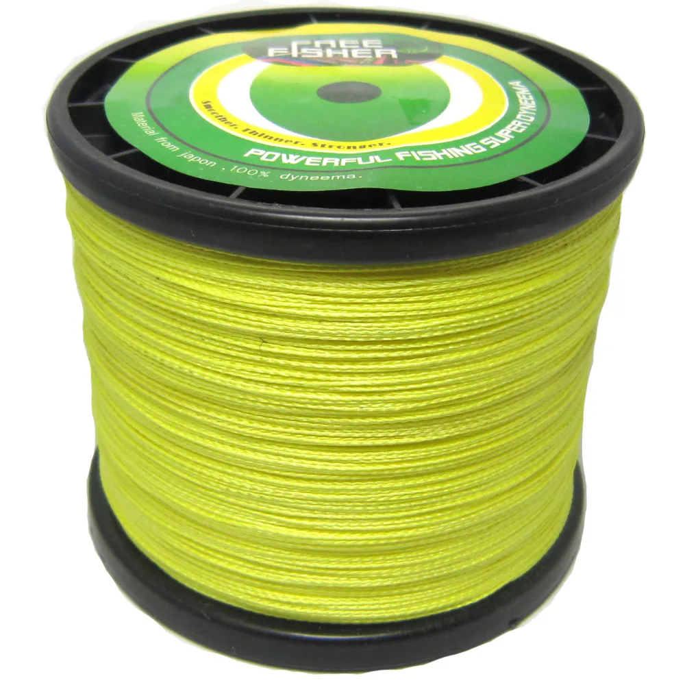 1000M PE Braided Fishing Line 4 Stands Multifilament Fishing Lines