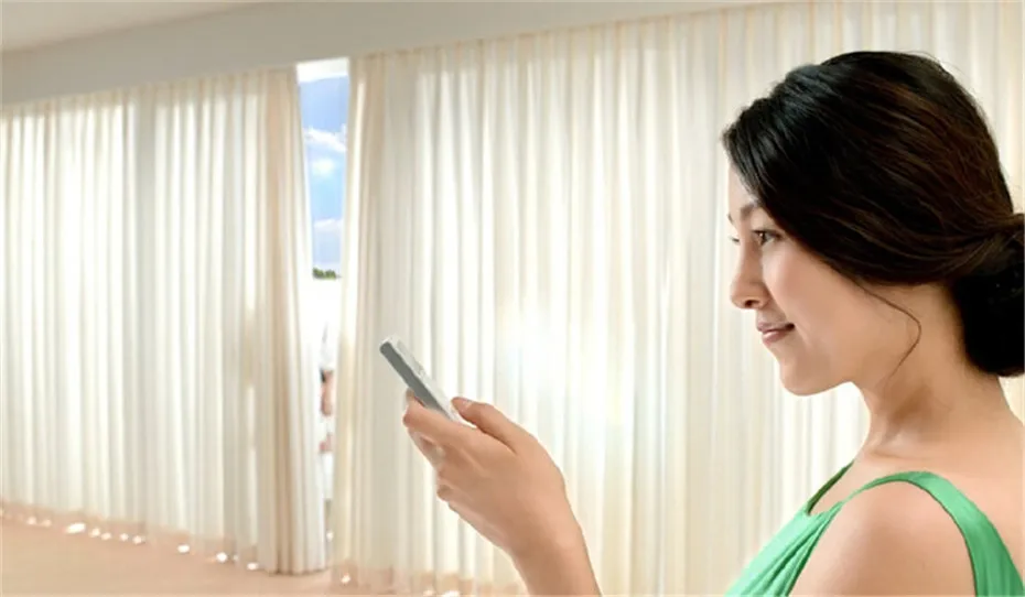 Dooya Home-Automation Open Close Electric Curtain Motor DT52E 45W+DC2760 2 Channel Emitter WIFI Control by Broadlink Rm pro -19