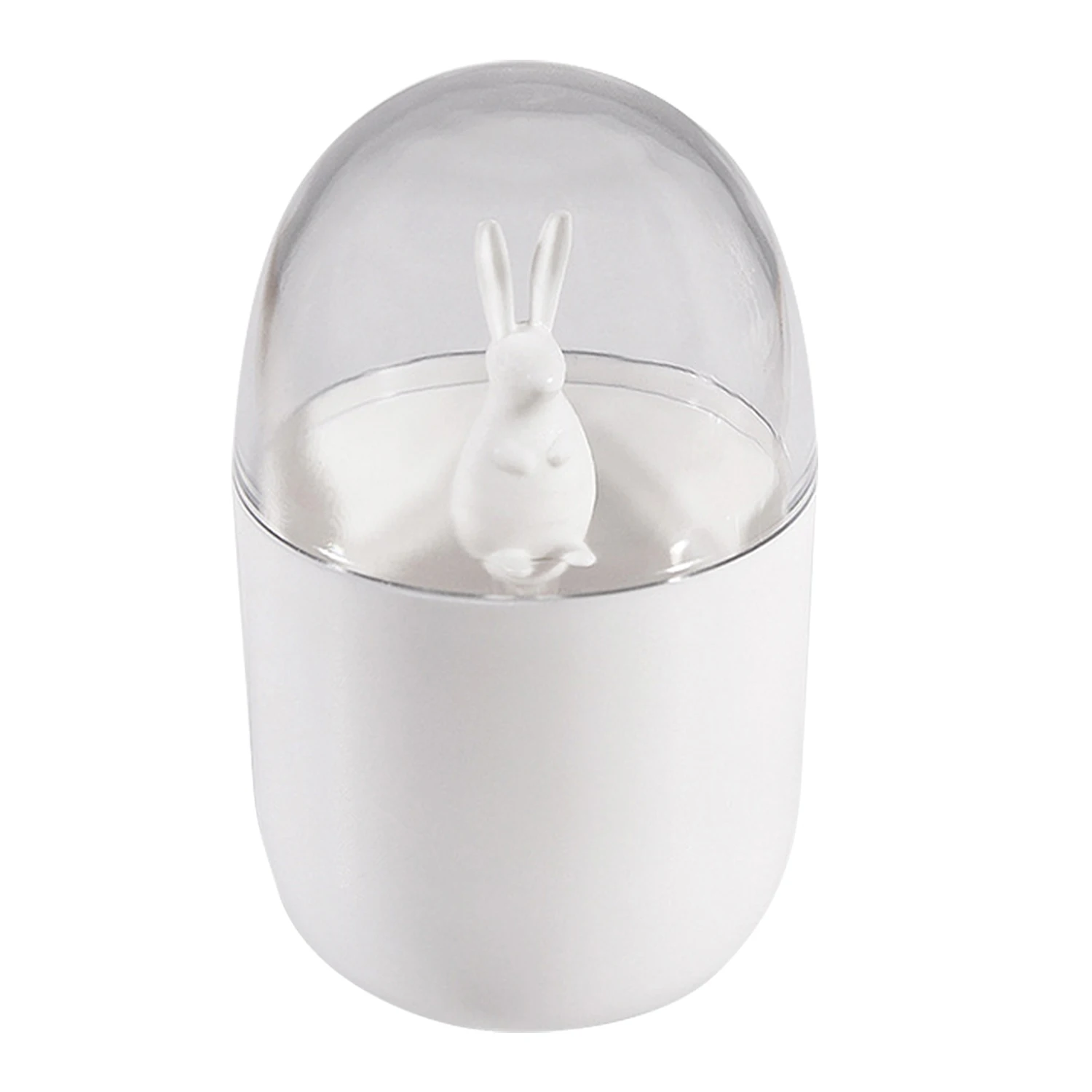 Rabbit Behogar NC Модный милый зубочистка ватный тампон держатель Контейнер органайзер для дома гостиной офиса - Цвет: Rabbit