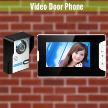 7 Inch LCD Monitor wired video intercom Video Door Phone System visual intercom video doorbell for home villa Surface mounted