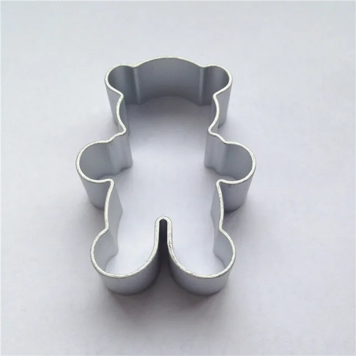 

Free Shipping Bear Shaped Aluminium Alloy Cookie Cutting Mold Metal Animal Biscuit Cutter Form To Bake Cake Tools