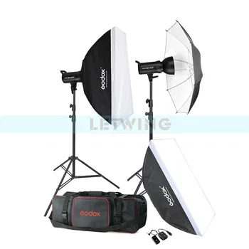 

Godox SK400 800W Compact Photo Studio Flash Lighting set (2 x 400W) Digital Photography Strobe Light & Softbox Portrait Kit