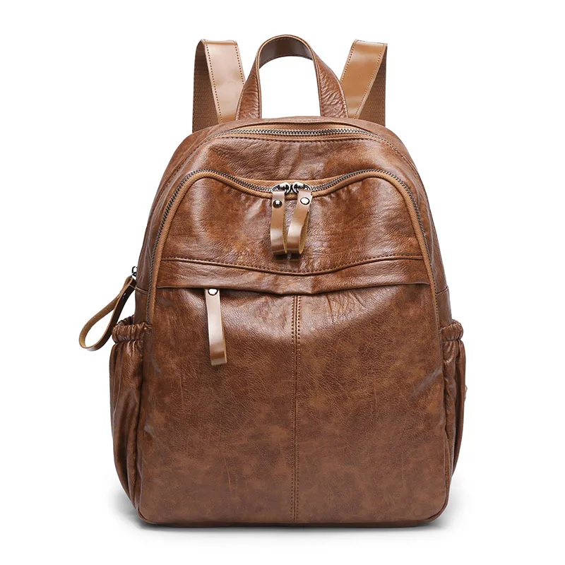 Женский кожаный рюкзак школьные сумки для девочек подростков женский маленький