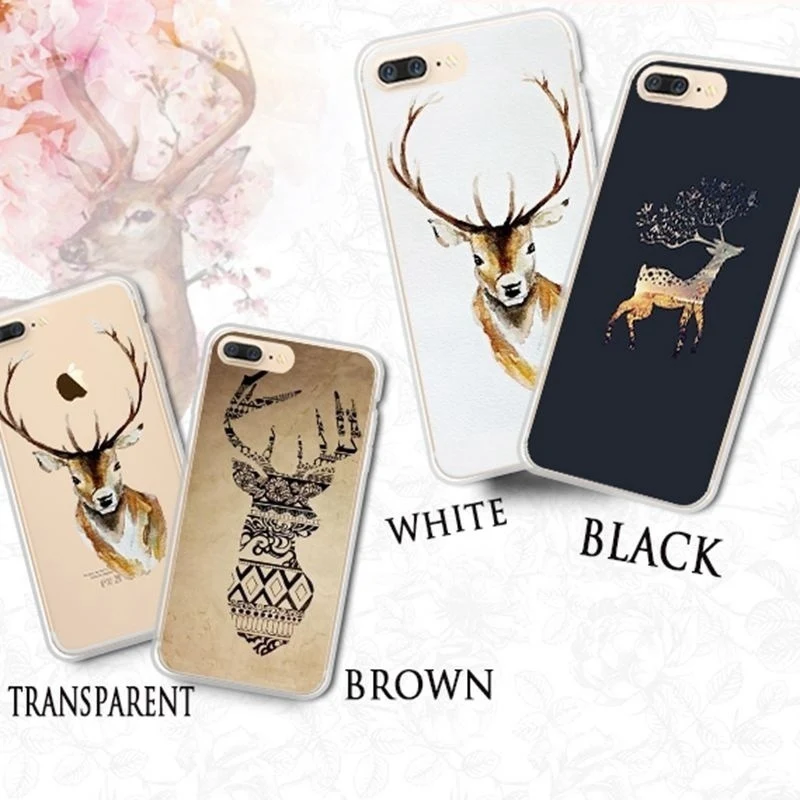KISSCASE Sika Lovely Deer Case For iPhone X XS 6 8 7 Plus Soft TPUCase 5 5S SE 6S Coque Funda Back Cover |