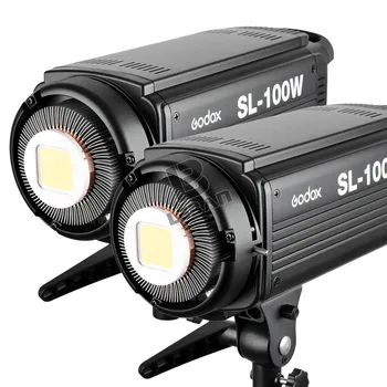 

2PCS Godox SL Series Video Light SL-100W White Version video light Continuous light Free shipping 220V 110V