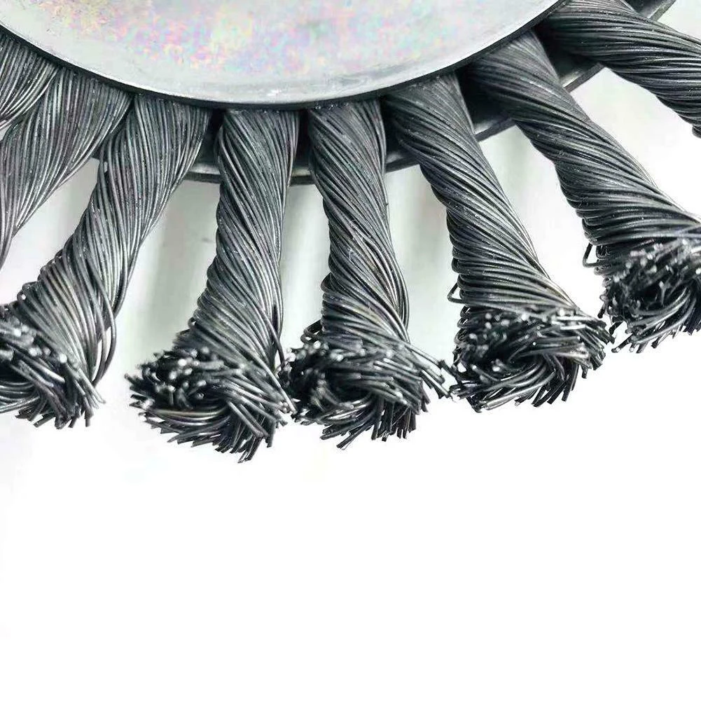 Garden Weed Brush Wheel Grout Steel Wire Rotary Replacement Bowl Type Trimmer Twisted Accessories Cutter Practical Grass
