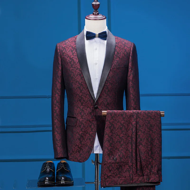 RUELK 2019 Top Quality Brand Men Suits Stripe Men's Blazer Slim Fit Wedding Male Groom Tuxedos Suits Jacket+Pants+Vest 3 Piece
