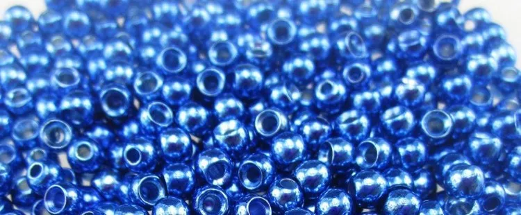 Contas de Bronze Pesca com Mosca Mnft Pces Ouro - Azul Cor Vermelha Voar Amarrando Ninfas Sanguessuga Fazendo Produtos Atacado 200 3.4mm 2 Esporte e Lazer