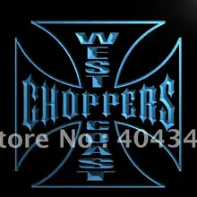 LG202-западное побережье, чоппер, светодиодный знак неонового света