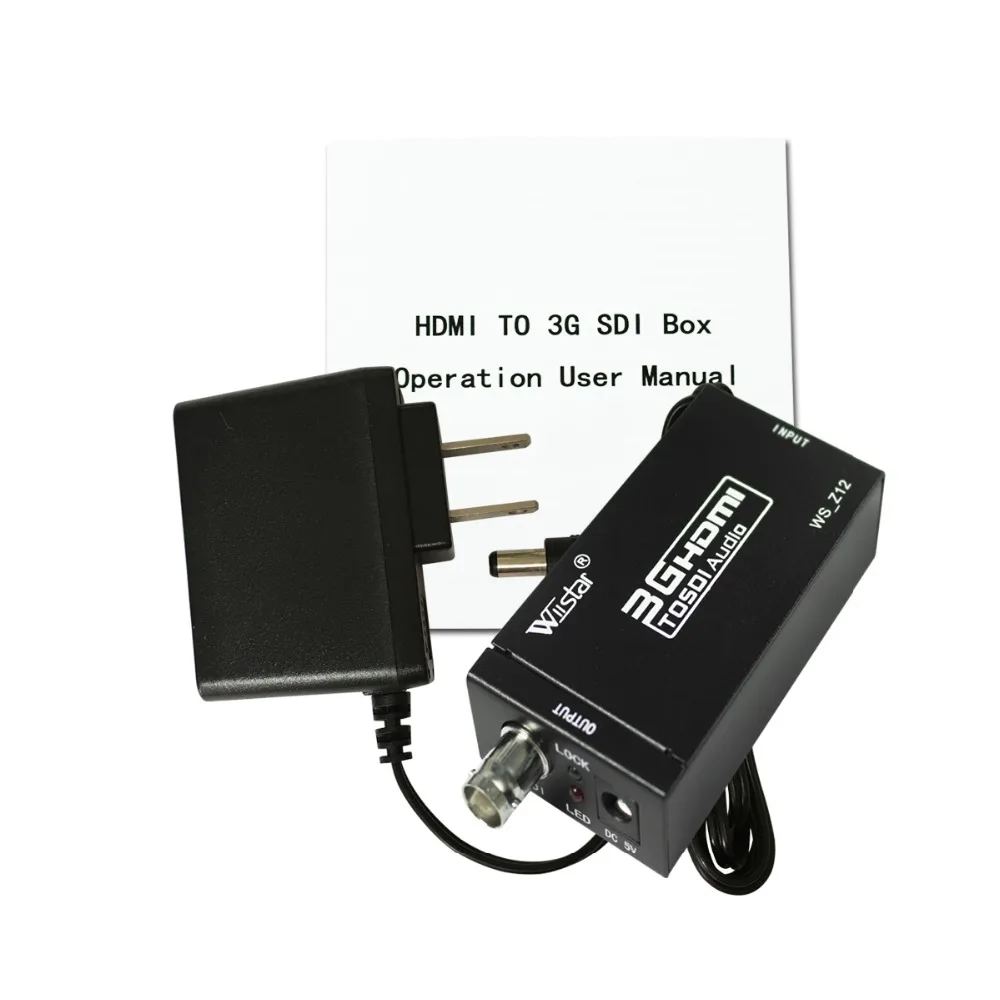 Wiistar HDMI в SDI конвертер адаптер 3g HD SDI для вождения HDMI мониторы с адаптером питания ЕС, США, Великобритании, разъем AU