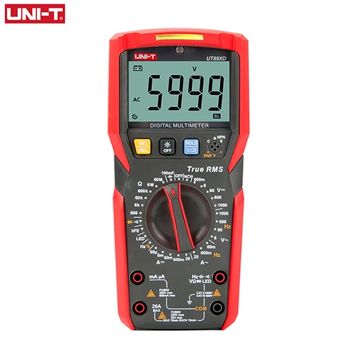 UNI-T UT89X UT89XD Professional Digital Multimeter True RMS NCV 20A Current AC DC Voltmeter Capacitance Resistance Tester sound measurement device Measurement & Analysis Tools