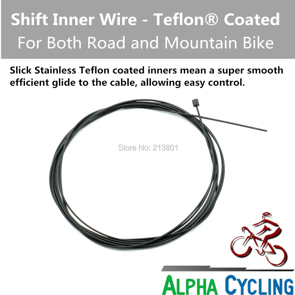 Bike Shift Inner Wire - Teflon Coated; Bike Shift Inner Cable; For Road bike or MTB Bike. 