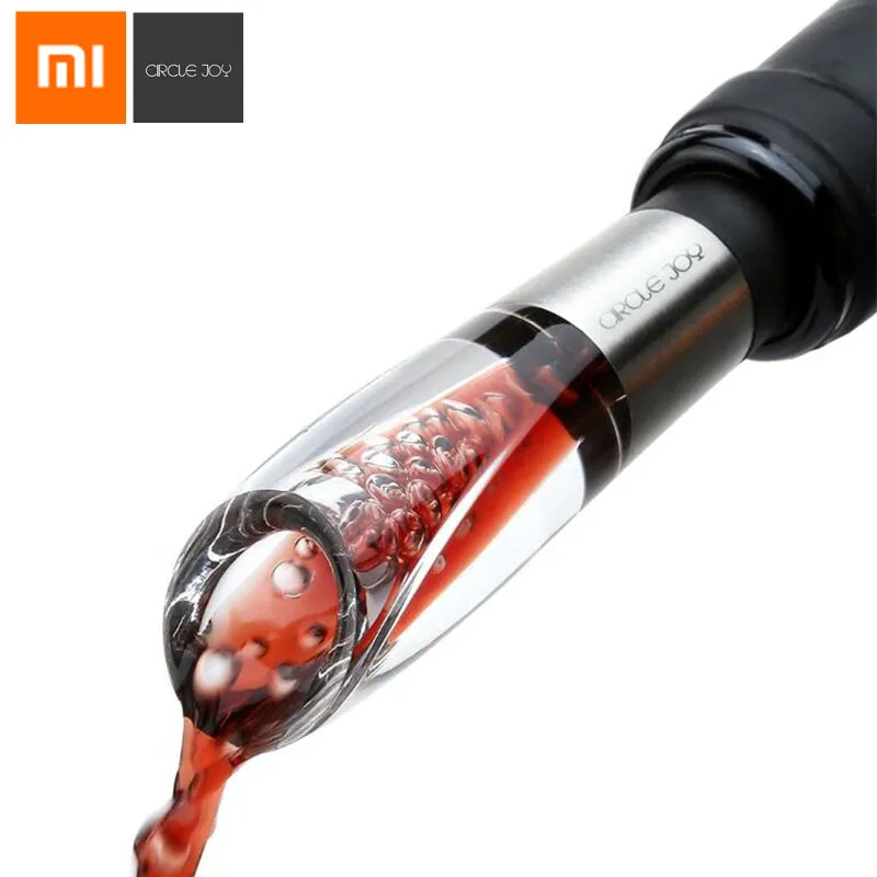 Xiaomi CIRCLE JOY из нержавеющей стали быстрый декантер Декантер для красного вина мини винный фильтр воздухозаборник для домашнего бара